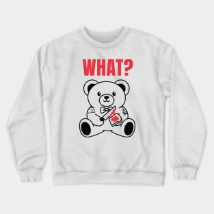 Cute Bear Doll (B&W Version) Crewneck Sweatshirt